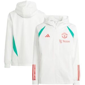 Manchester United adidas Training All-Weather Jacket - White